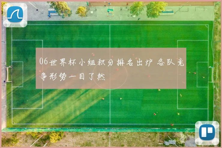 06世界杯小组积分排名出炉 各队竞争形势一目了然