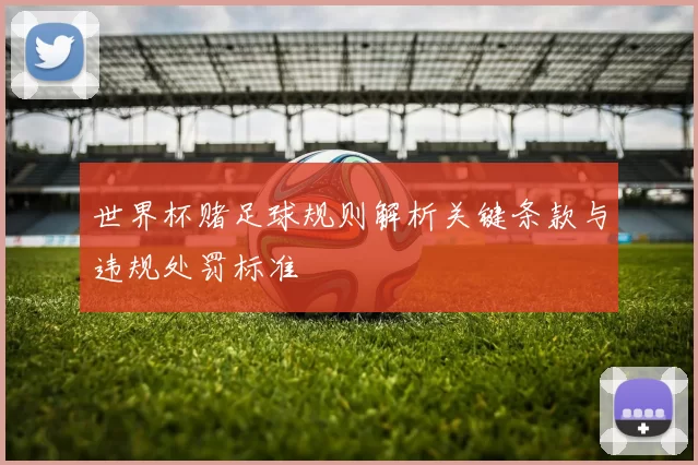 世界杯赌足球规则解析关键条款与违规处罚标准